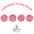 Kit Carimbos 5cm Flork Para Doces E Massas Blue Star - Imagem 2