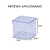 Caixinha Acrílica Transparente Com Tampa 5x5cm Pct C/10un F1108 Oldani - Imagem 2