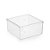 CAIXA ACRÍLICA 12X12X6 TRANSPARENTE UNIDADE - Imagem 1