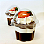 25 Mini Copinhos Com Tampa Bolha Transparente 25ml Para Festa Aniversário Doces Encomendas Flip - Imagem 1
