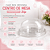 10 Cake Box Cristal Redonda Centro de Mesa Transparente Doces Festa Lembrancinhas Flip - Imagem 1
