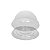 10un Cake Box Redonda Centro de Mesa Transparente Flip - Imagem 1