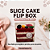10un Embalagem Acetato Slice Cake Flip Box Transparente - Imagem 6