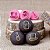 Kit 6 Carimbos Rosa Masculinos Dia Dos Pais 2cm Para Doces Blue Star - Imagem 4