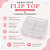 5 Embalagem Flip Top Transparente Com Divisória Para Bolos Doces Brownie - Imagem 6