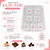 5 Embalagem Flip Top Transparente Com Divisória Para Bolos Doces Brownie - Imagem 4