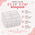 5 Embalagem Flip Top Transparente Com Divisória Para Bolos Doces Brownie - Imagem 7