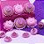 Kit 6 Carimbos Femininos Barbie Rosa Bebê 2cm Blue Star - Imagem 2