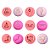 Kit 6 Carimbos Femininos Barbie Rosa Bebê 2cm Blue Star - Imagem 6