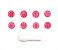 Kit Carimbos Jardim Encantado p/ Doces Rosa - Blue Star - Imagem 1