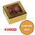 10 Caixas Laminada Com Visor Para 4 Doces Ouro Embalagem 8x8x4cm Presente Brigadeiros Natal Encomendas C4668 Ideia - Imagem 2