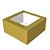 CAIXA LAMINADA C/VISOR P/4 DOCES OURO C/10 C4668 - IDEIA - Imagem 1
