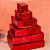 10 Caixas Vermelha Laminadas Com Visor Para 20 Doces Embalagem 4x20x16cm Presentes Brigadeiros Natal C4686 Ideia - Imagem 3