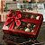 10 Caixas Vermelha Laminadas Com Visor Para 20 Doces Embalagem 4x20x16cm Presentes Brigadeiros Natal C4686 Ideia - Imagem 1