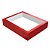 10 CAIXAS LAMIN. C/VISOR P/20 DOCES 4x20x16 VERM C4686 IDEIA - Imagem 1