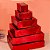 10 Caixas Laminadas Vermelha Com Visor Para 2 Doces Embalagem 8x4x4cm Presentes Encomendas Natal Festa C4677 Ideia - Imagem 5
