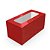 10 CAIXAS LAMIN. C/VISOR P/02 DOCES 4x8x4 VERM. C4677 IDEIA - Imagem 1