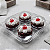 5 Embalagem Flip Sweet Cake Bolha Cristal Para 4 Doces Donuts Aniversário Festa Lembrancinhas - Imagem 5