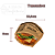 50 Saquinhos Para Lanches Kraft Frases 13,5X13,5X5 FestColor - Imagem 2
