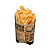 50 Caixas Para Batata Frita Kraft Frases 12X4X13CM FestColor - Imagem 1