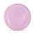 PRATO DE PLASTICO DESCARTAVEL LILAS/OURO PT C/6 UN - CROMUS - Imagem 1