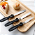 Kit 3 Espátulas em Inox para Decorar Bolos Preto Prime Chef - Imagem 3