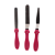 Kit 3 Espátulas em Inox para Decorar Bolos Rosa Prime Chef - Imagem 1