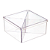 CAIXA ACRÍLICA C/ DIVISÓRIA 12X12X6 TRANSPARENTE OLDANI - Imagem 1