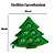 PÉ DE BRIGADEIRO ÁRVORE DE NATAL VERDE MET. PCT C/05 UN FLIP - Imagem 2
