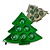 PÉ DE BRIGADEIRO ÁRVORE DE NATAL VERDE MET. PCT C/05 UN FLIP - Imagem 1