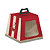 CAIXA PANETONE CHARM NATALINO 19x19x16,5 500G C/10 UN CROMUS - Imagem 1