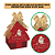 CAIXA PANETONE ARVORE CHARM NATALINO 9x9x17 C/10 UN CROMUS - Imagem 4