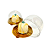 MINI CAKE BOX REDONDA OURO C/ 10UN FLIP - Imagem 3