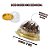 10 Mini Cake Box Redonda Ouro Embalagem Lembrancinhas Pão De Mel Donuts Cupcake Bolo Aniversário Festa Flip - Imagem 3