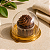 10 Mini Cake Box Redonda Ouro Embalagem Lembrancinhas Pão De Mel Donuts Cupcake Bolo Aniversário Festa Flip - Imagem 4