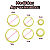 KIT CORTADORES ANA BROWNIE REDONDO P C/ 6 PCS BLUE STAR - Imagem 2