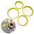 KIT CORTADORES ANA BROWNIE REDONDO M C/ 4 PCS BLUE STAR - Imagem 1