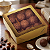 10 Caixas Laminadas Ouro Com Visor Para 9 Doces Presente Embalagem Brigadeiros Encomendas Natal Festa C4671 Ideia - Imagem 1