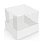 10 CAIXAS TAMPA TRANSP ESSENCIAL BRANCA 20X20X20 C5271 IDEIA - Imagem 3
