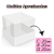 10 CAIXAS TAMPA TRANSP ESSENCIAL BRANCA 20X20X20 C5271 IDEIA - Imagem 2