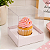 10 Caixas Branca Para 1 Cupcake Com Tampa Acetato Essencial Com Berço Lembrancinhas Embalagem Festa C5039 Ideia - Imagem 1