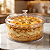 Cake Box Paris Redonda 2,200L Com Tampa Transparente Para Sobremesas Doces Tortas Festa LSC Toys - Imagem 1