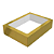 CAIXA LAMINADA C/ VISOR (12 DOCES) OURO C4673 - PCT C/ 10 UNIDADES - Imagem 3