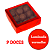 CAIXA LAMINADA C/ VISOR (09 DOCES) VERMELHO - PCT C/ 10 UNIDADES 4681 - Imagem 4