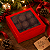 10 Caixas Laminada Com Visor Para 9 Doces Vermelho Embalagem 12x12x4cm Presentes Natal Encomendas C4681 Ideia - Imagem 6