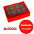 CAIXA LAMINADA C/ VISOR (12 DOCES) VERMELHO C4683- PCT C/ 10 UNIDADES - Imagem 4