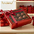 10 Caixas Laminada Com Visor Para 16 Doces Vermelho Embalagem 16x4cm Presentes Encomendas Natal Festa C4685 Ideia - Imagem 1