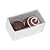 100 CAIXAS BASIC P/ 02 DOCES 4X8X4CM BRANCO C4647 IDEIA - Imagem 1