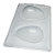 FORMA ESPECIAL C/ 03 PARTES PÁSCOA OVO LISO 350G BWB C3618 - Imagem 1