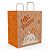 10 SACOLAS ECO G LARANJA PASCOA DIVERTIDA C5341 IDEIA - Imagem 1